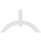 Ekena Millwork Archdale Architectural Grade PVC Gable Bracket, 60"W x 35"H x 2"D x 6"F, 14/12 Pitch GBP060X35X0206ARC00 - alternate 2